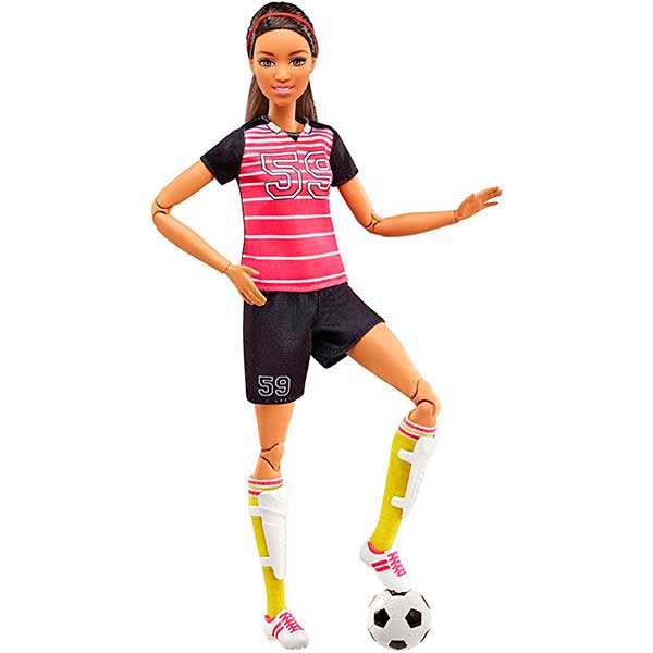 Barbie Futbol Morena Movimientos - Imagen 1