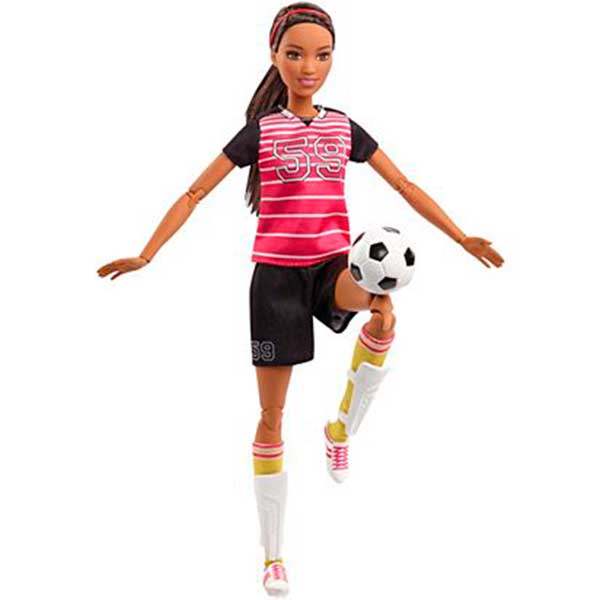 Barbie Futbol Morena Movimientos - Imagen 1