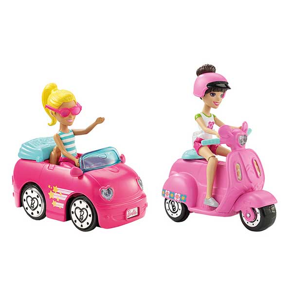 Barbie Mini Boneca com Carro - Imagem 1