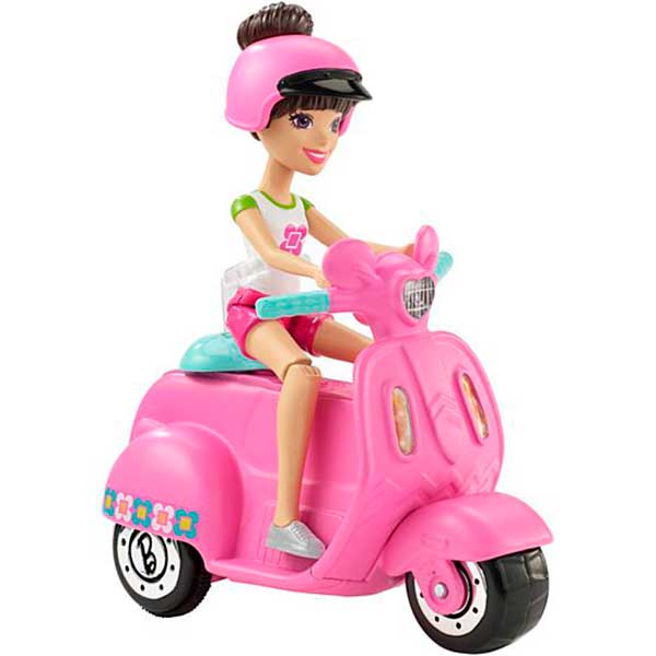 Barbie Mini Muñeca con Moto - Imagen 1