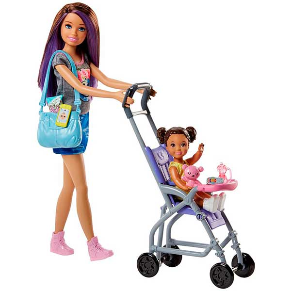 Barbie Skipper Babysitter con Cochecito - Imagen 1