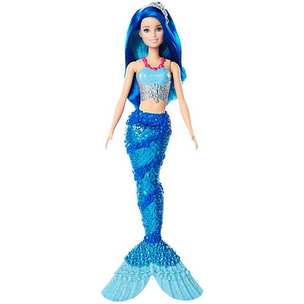 Muñeca Sirena Barbie Azul - Imagen 1