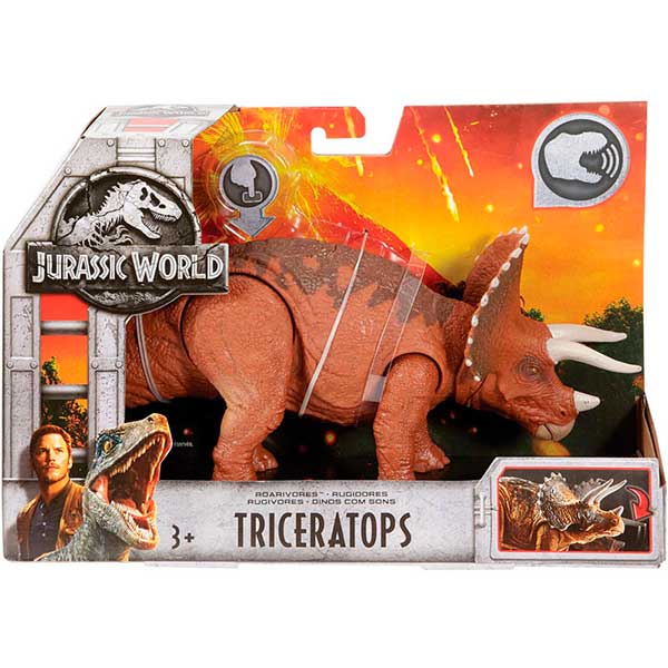 Dinosaurio Triceratops Sonidos Jurassic World 25cm - Imatge 1