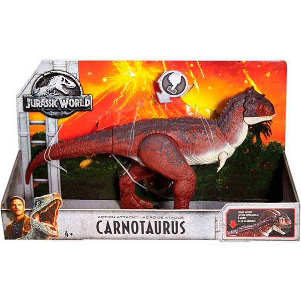 Dinosaurio Carnotaurus Accion Jurassic World 34cm - Imatge 1