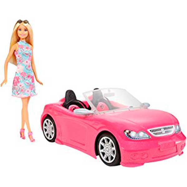 Boneca Barbie com Carro Descapotable - Imagem 1