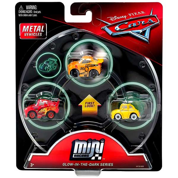 Pack 3 Coches Cars Mini Racers Gold - Imagen 1