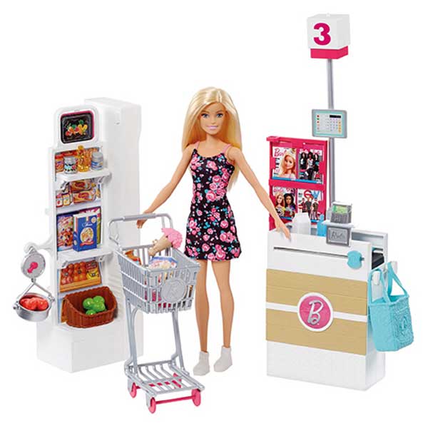 Muñeca Barbie Vamos al Supermercado - Imagen 1
