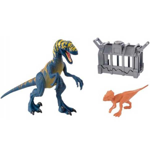 Pack Dinosaurio Velociraptor y Microceratus Jurassic - Imagen 1