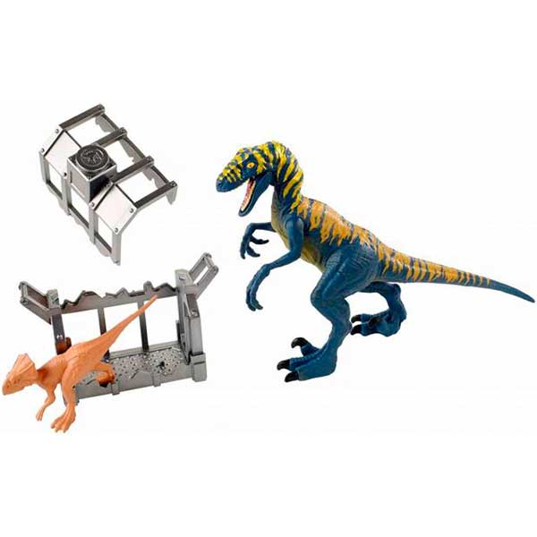 Pack Dinosaurio Velociraptor y Microceratus Jurassic - Imatge 1