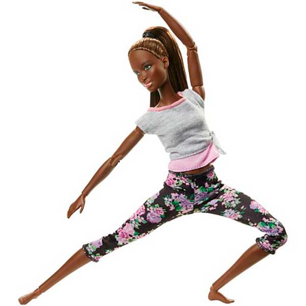 Boneca Barbie Movimentos Ilimitados Negra Articulada - Imagem 1