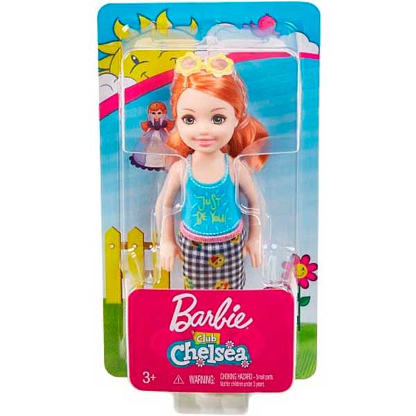 Barbie Muñeca Chelsea Niña Peliroja Gafas - Imagen 1