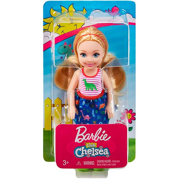 Barbie Muñeca Chelsea Niña Rubia Dino - Imagen 1