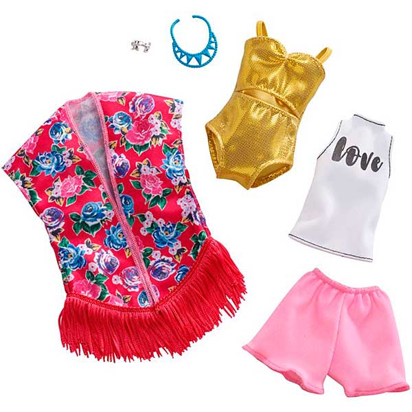 Barbie Vestidos Pack 2 Modas Ropa Love - Imagen 1
