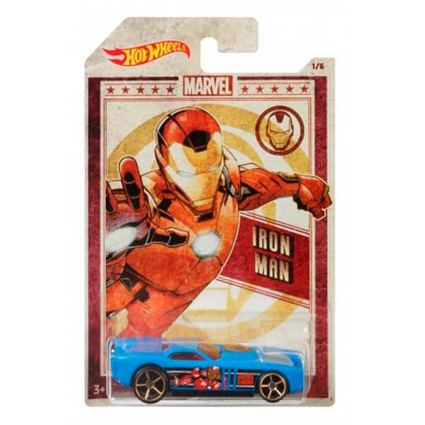 Coche Hot Wheels Iron Man Marvel - Imagen 1