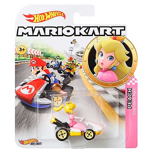 Carro Mario Bros Hot Wheels Peach - Imagem 1