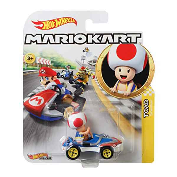 Coche Mario Bros Hot Wheels Toad Mario - Imagen 2