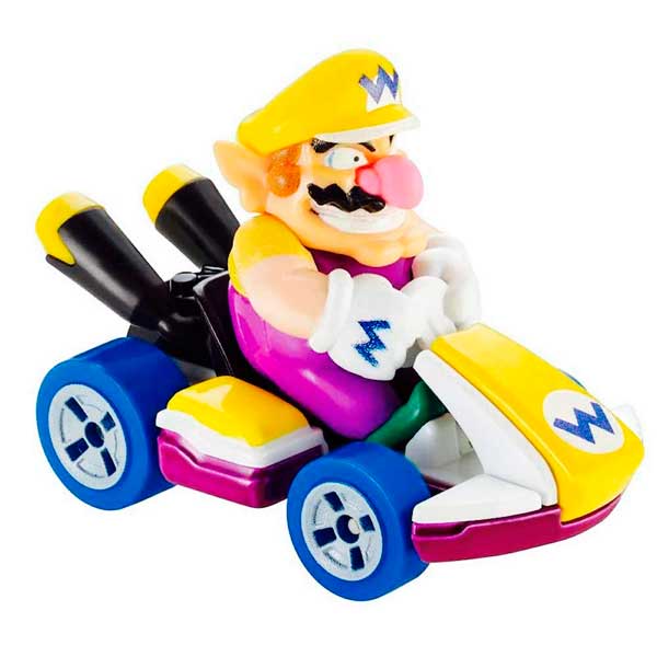 Hot Wheels Coche Wario Mario Kart 1:64 - Imatge 1