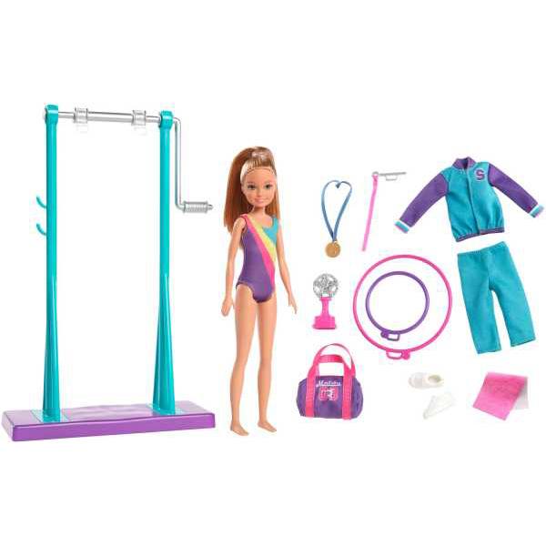 Barbie Muñeca Team Stacie con conjunto de gimnasia - Imatge 1