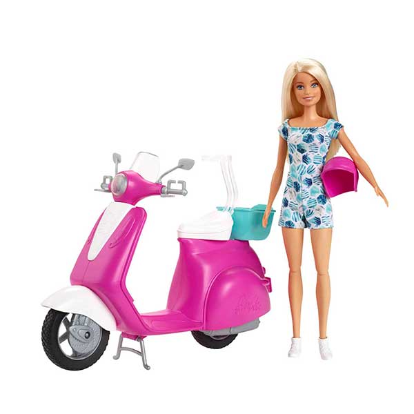 Barbie Boneca e Moto Scooter - Imagem 4