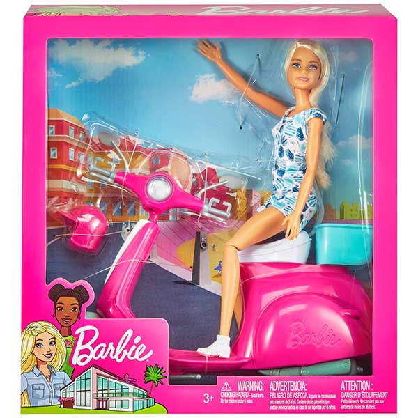 Barbie Boneca e Moto Scooter - Imagem 5