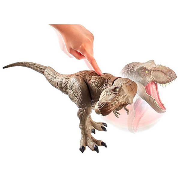 Jurassic World Figura Dinossauro T-Rex Mega Ataque 55cm - Imagem 4