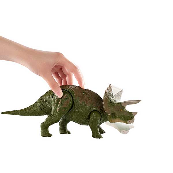 Jurassic World Figura Dinosaurio Triceratops Ataque Doble - Imagen 3