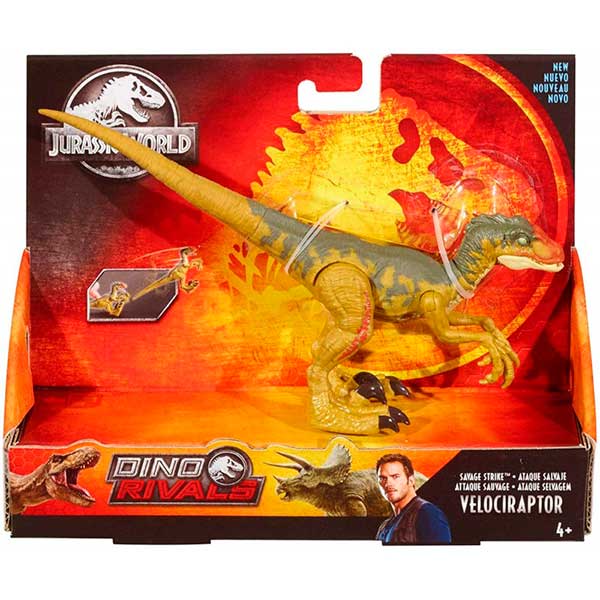 Jurassic World Dinosaurio Velociraptor Ataque Salvaje - Imagen 3
