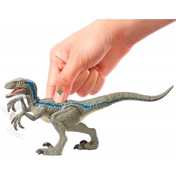 Jurassic World Figura Dinosaurio Velociraptor Blue Ataque Salvaje - Imatge 1
