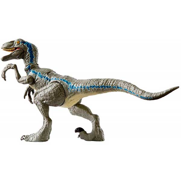 Jurassic World Figura Dinosaurio Velociraptor Blue Ataque Salvaje - Imagen 2