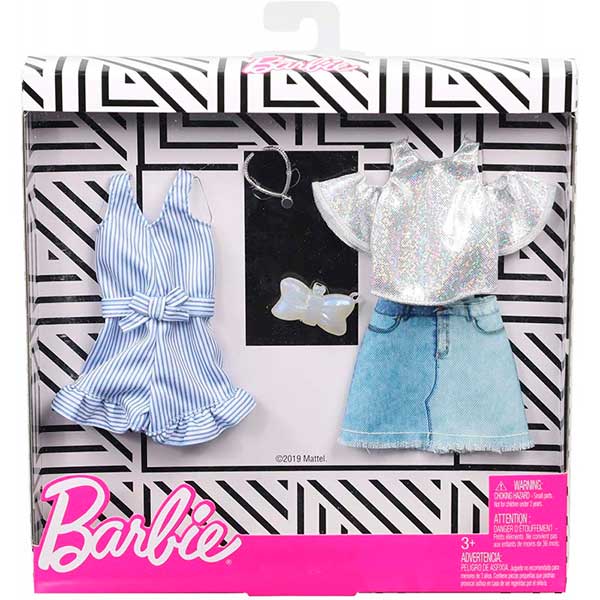 Barbie Vestidos Pack Doble de Ropa #1 - Imagen 1