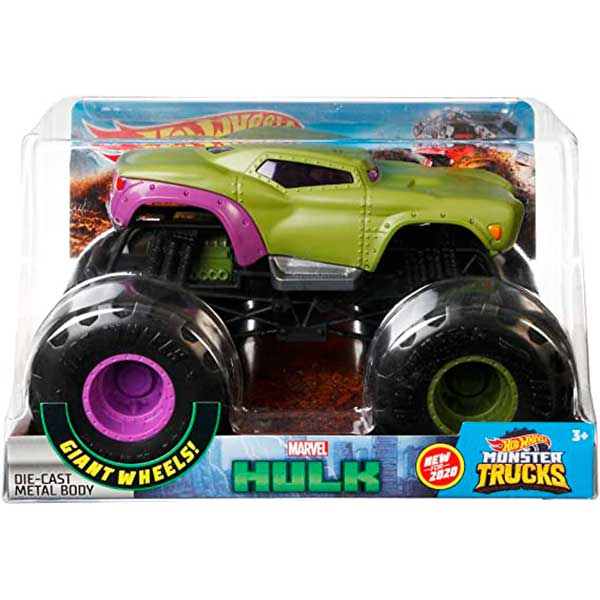 Hot Wheels Monster Truck Hulk Marvel - Imagen 2