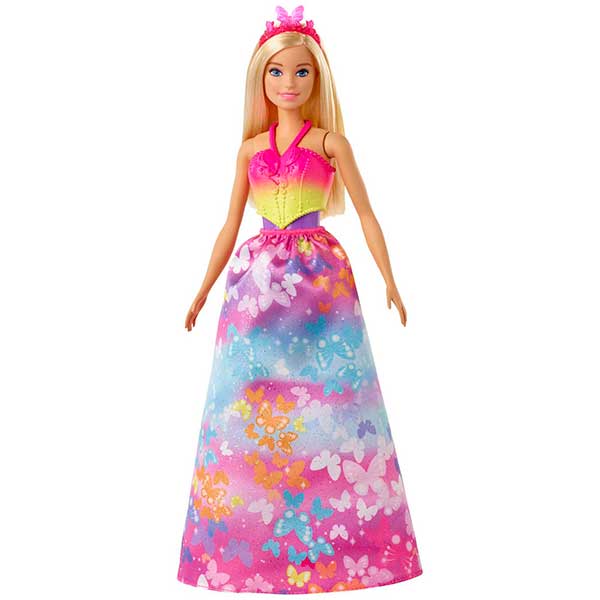 Barbie Dreamtopia Looks de moda Muñeca rubia con diferentes vestidos - Imagen 2
