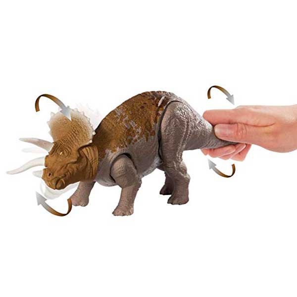 Jurassic World Figura Dinossauro Triceratops Sons - Imagem 3