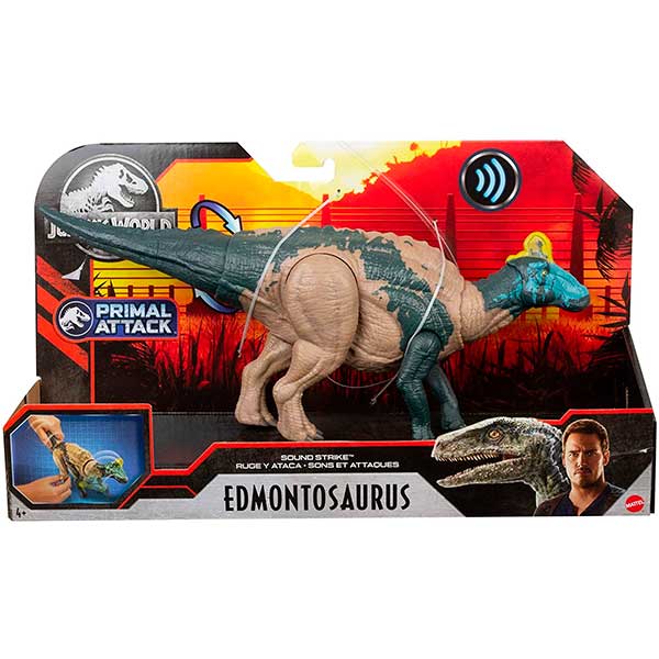 Jurassic World Figura Dinosaurio Edmontosaurus Sonidos y Ataques - Imagen 5