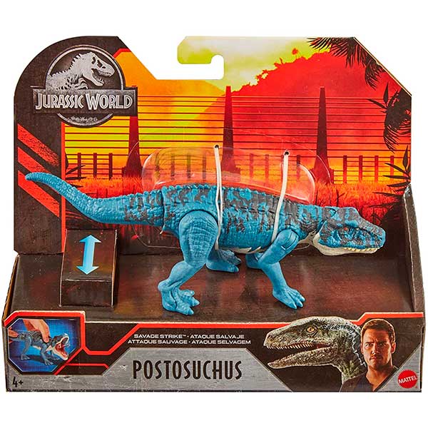 Jurassic World Figura Dinosaurio Postosuchus Ataque Salvaje - Imatge 3