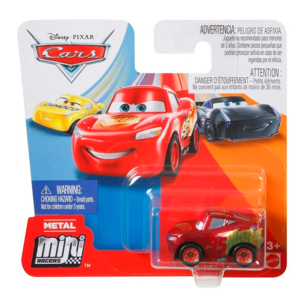 Cars Mini Racers Carro Rayo McQueen - Imagem 1