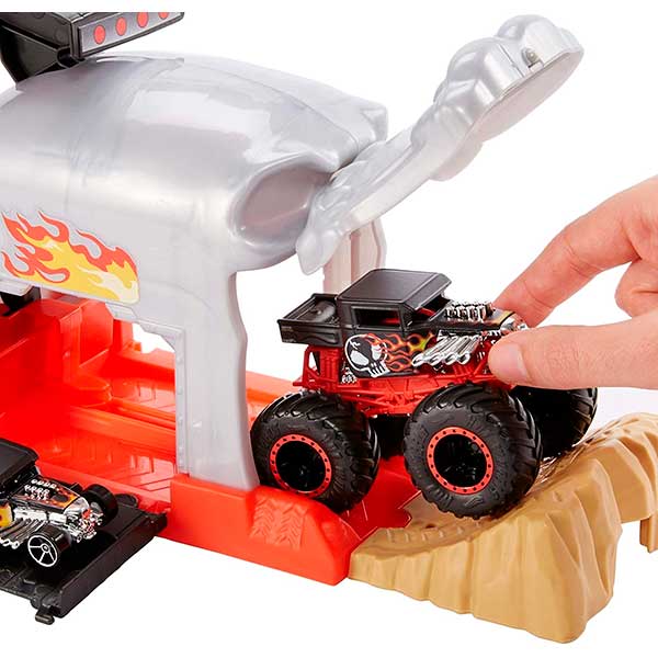 Hot Wheels Monster Trucks Lanzador Bone Shaker - Imagen 1