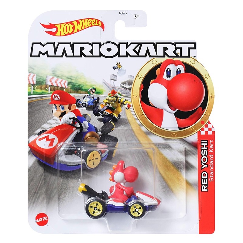 Hot Wheels Coche Mario Red Yoshi 1:64 - Imagen 2