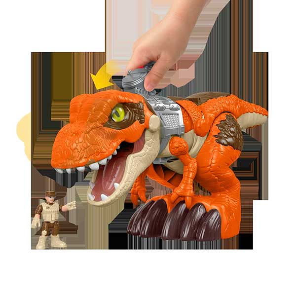 Imaginext Jurassic World Figura Dinosaurio T-Rex mega mandíbulas - Imagen 2