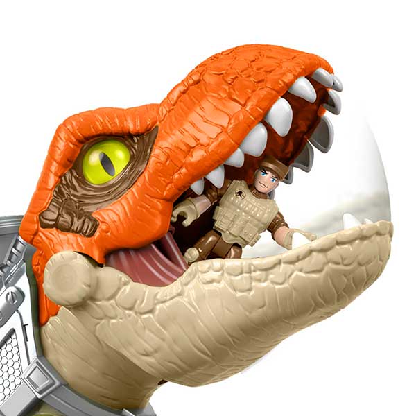 Imaginext Jurassic World Figura Dinosaurio T-Rex mega mandíbulas - Imagen 3