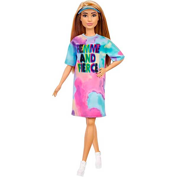 Barbie Fashionista Vestido Teñido #159