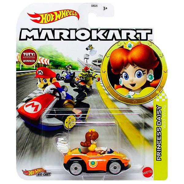 Hot Wheels Mario Bros Coche Daisy 1:64 - Imagen 1
