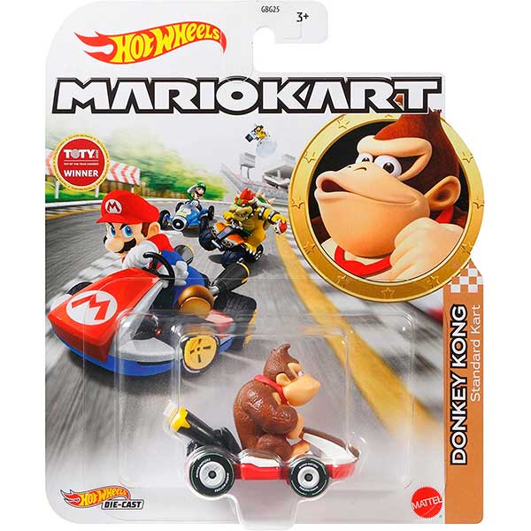 Hot Wheels Mario Kart Carro Donkey Kong 1:64 - Imagem 1