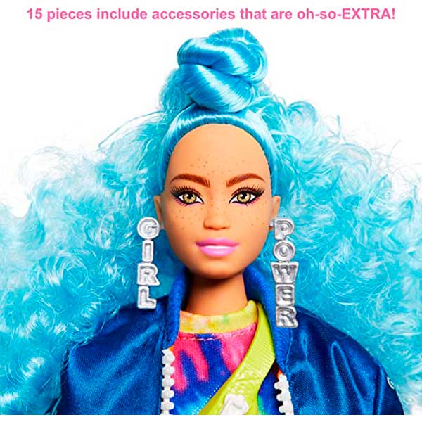 Barbie Extra Cabelo Azul Cacheado #4 - Imagem 1