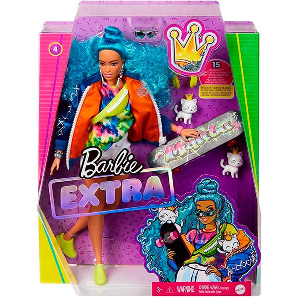 Barbie Extra Cabelo Azul Cacheado #4 - Imagem 2