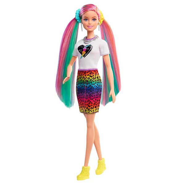 Barbie Muñeca Pelo Arcoiris - Imagen 1