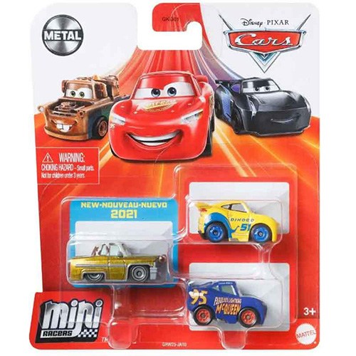 Cars Pack 3 Cotxes Mini Racers Tex Dinoco - Imatge 1