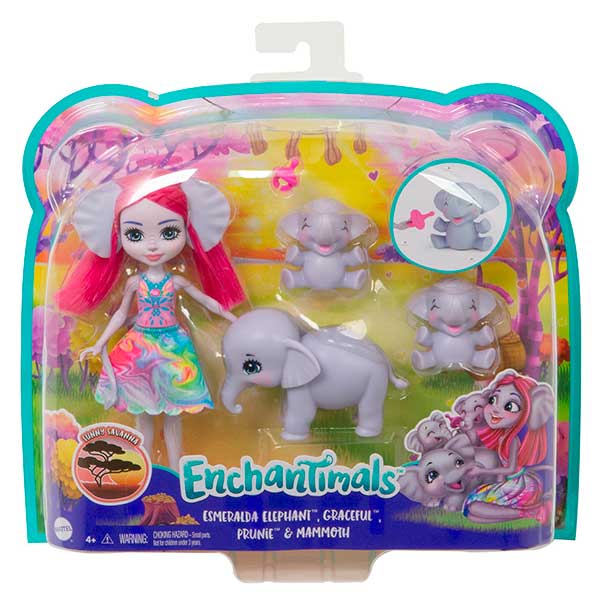 Enchantimals Muñeca Esmeralda y Elefante - Imatge 4