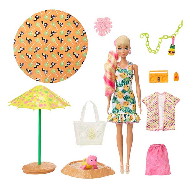 Barbie Boneca Color Fashion Reveal Abacaxi - Imagem 1