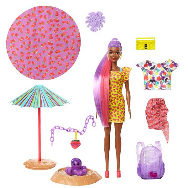Barbie Boneca Color Fashion Reveal Morango - Imagem 1